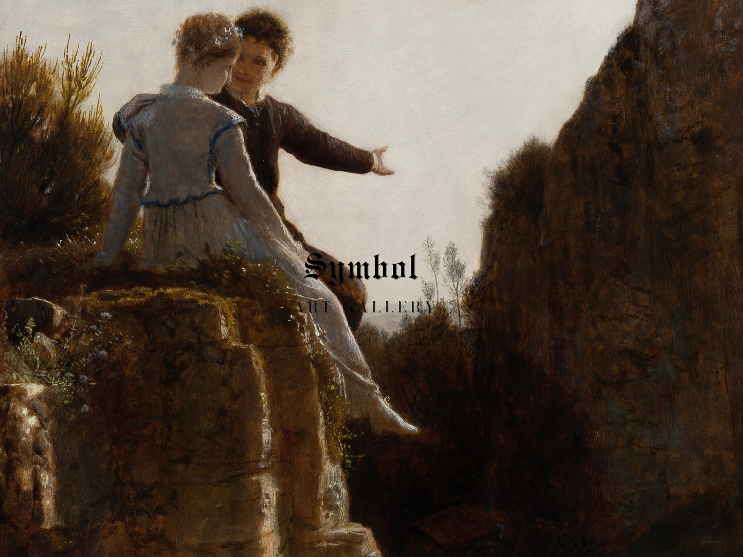 The Honeymoon by Arnold Böcklin 1875, Wall Art Print, Fine Art Reproduction, Museum Quality Decor, Poster