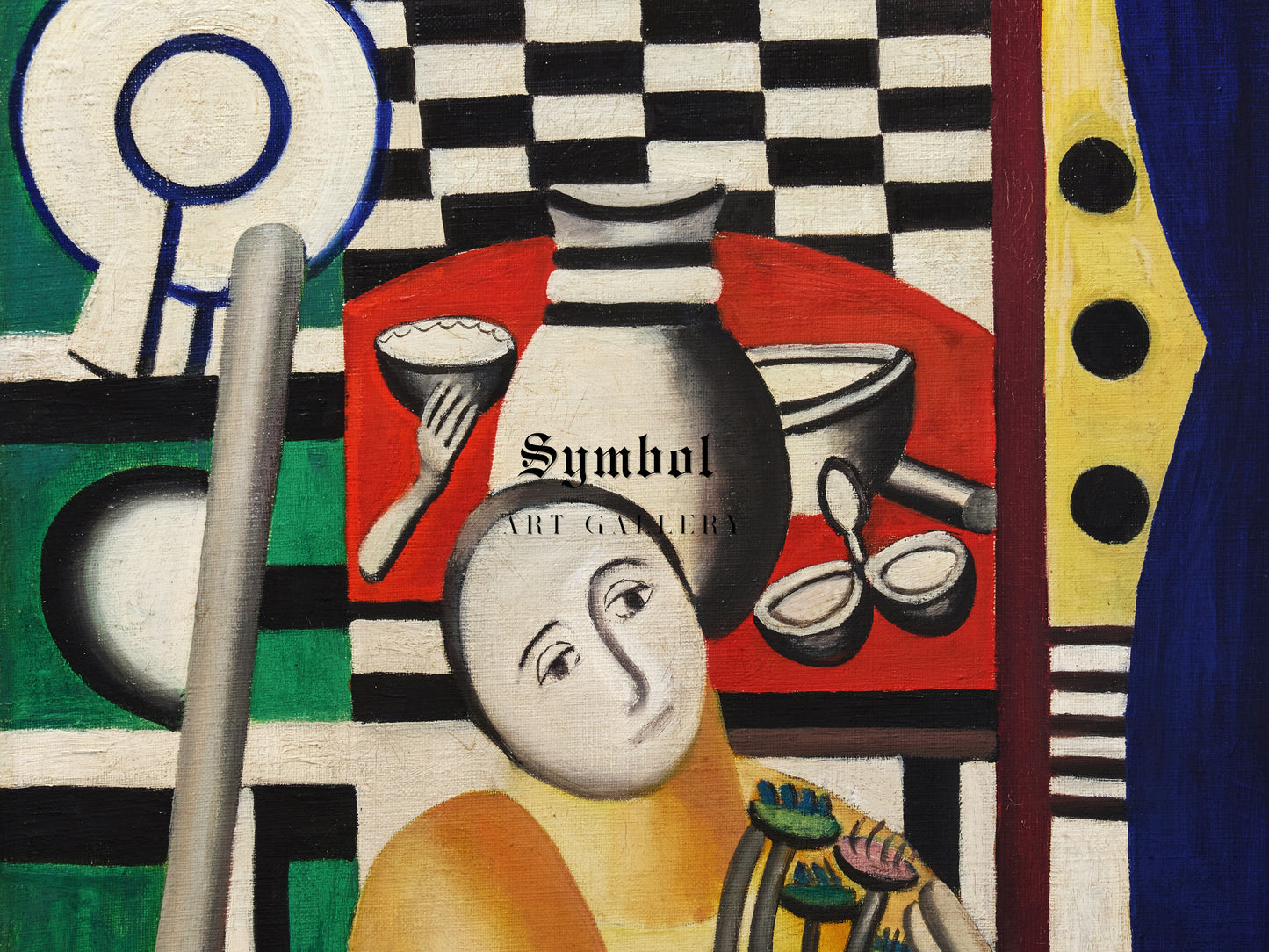 Woman in a Garden by Fernand Léger 1922, Wall Art Print, Fine Art Reproduction, Museum Quality Decor, Poster