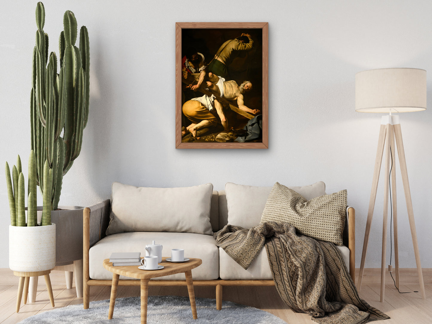 Crucifixion of St. Peter by Caravaggio 1600, Wall Art Print, Fine Art Reproduction, Museum Quality Decor, Poster