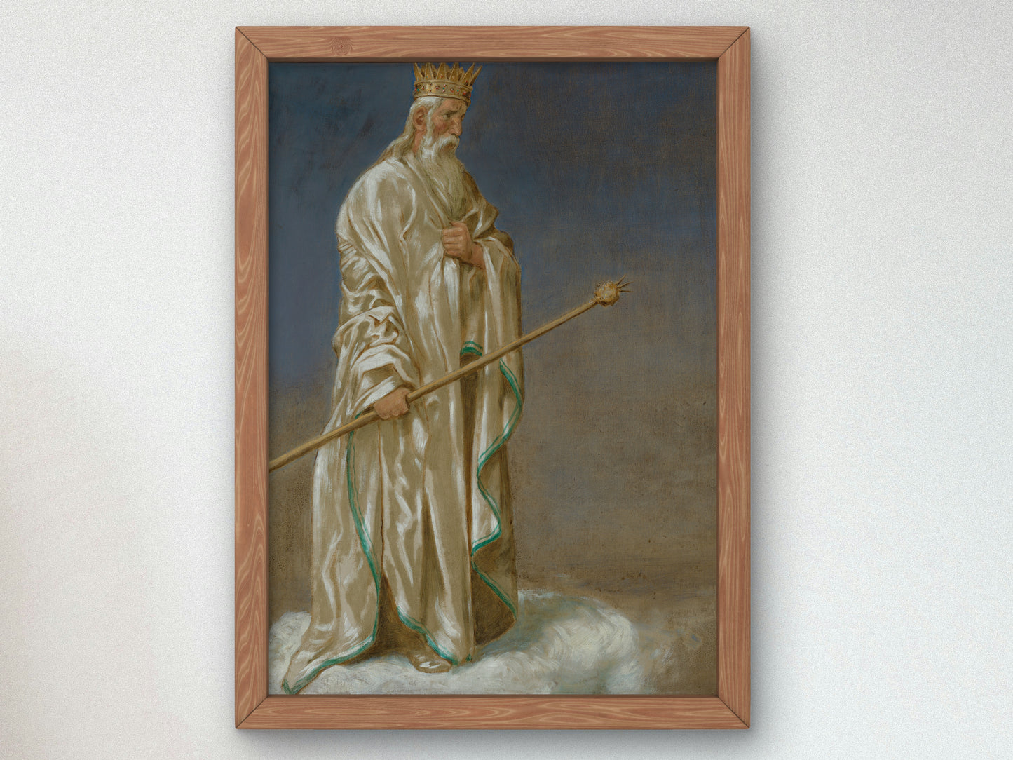January Ice King by Hans Thoma 1906, Wall Art Print, Fine Art Reproduction, Museum Quality Decor, Poster