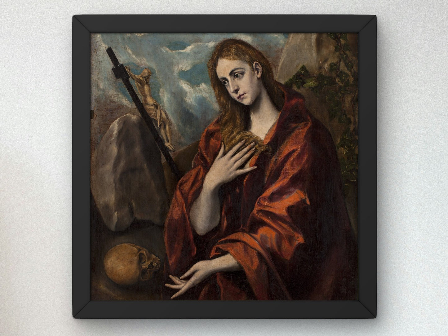 Penitent Magdalena by El Greco 1590, Wall Art Print, Fine Art Reproduction, Museum Quality Decor, Poster
