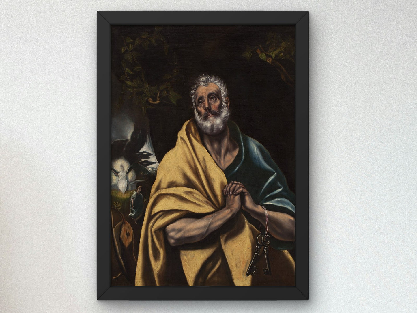 The Tears of Saint Peter by El Greco 1600, Wall Art Print, Fine Art Reproduction, Museum Quality Decor, Poster
