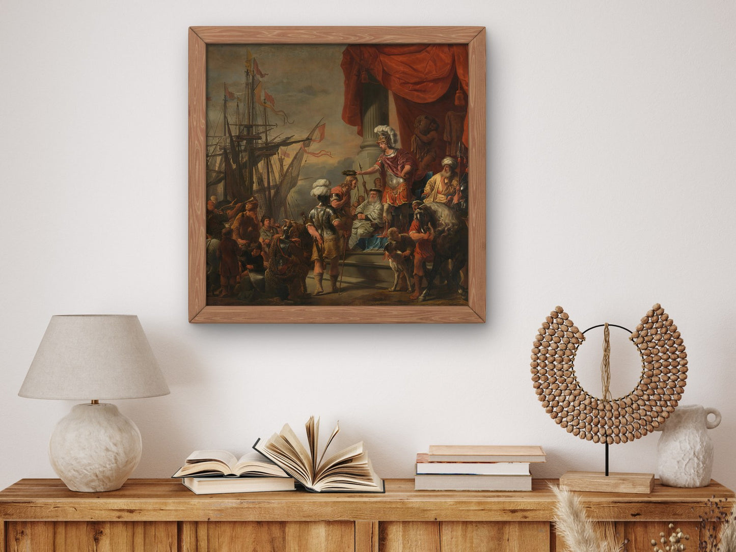 Aeneas Crowning Cloanthus by Ferdinand Bol 1661, Wall Art Print, Fine Art Reproduction, Museum Quality Decor, Poster