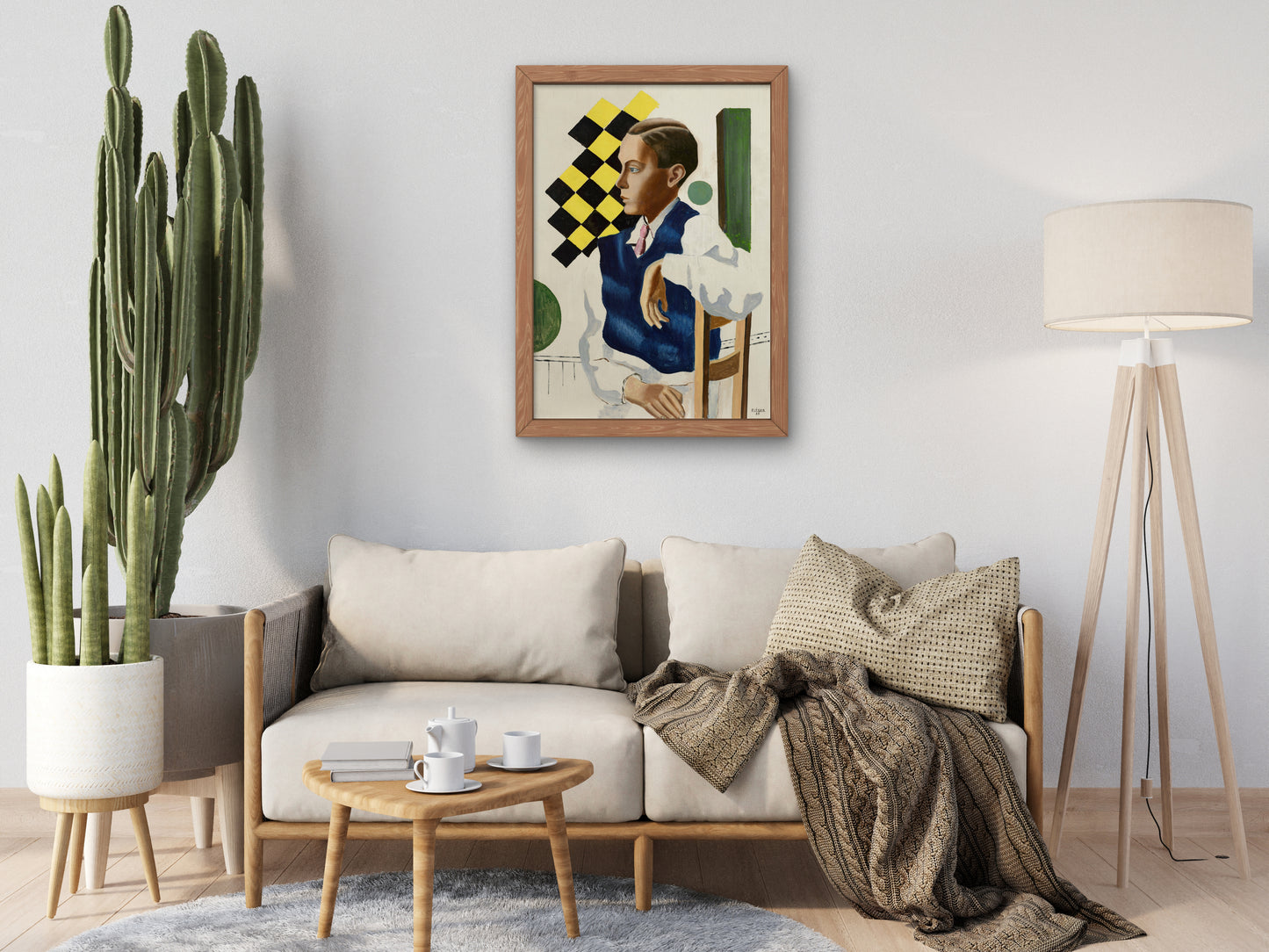 Portrait of Bignou's Son by Fernand Léger 1933, Wall Art Print, Fine Art Reproduction, Museum Quality Decor, Poster