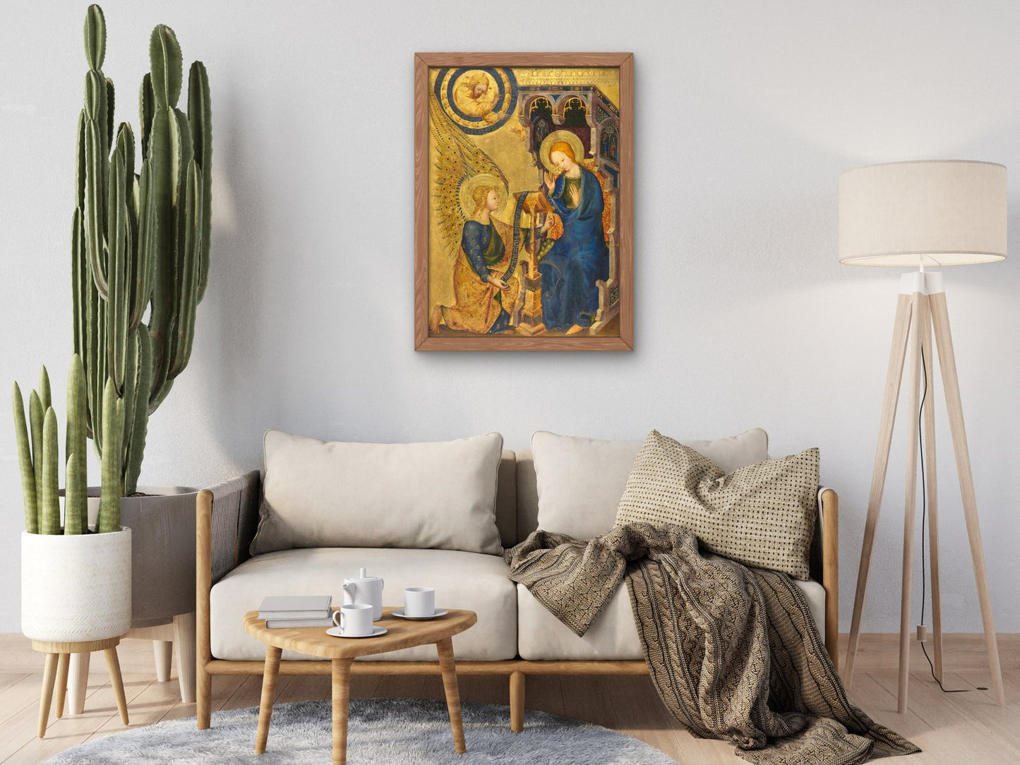 The Annunciation by Bartolome Bermejo 1380, Wall Art Print, Fine Art Reproduction, Museum Quality Decor, Poster