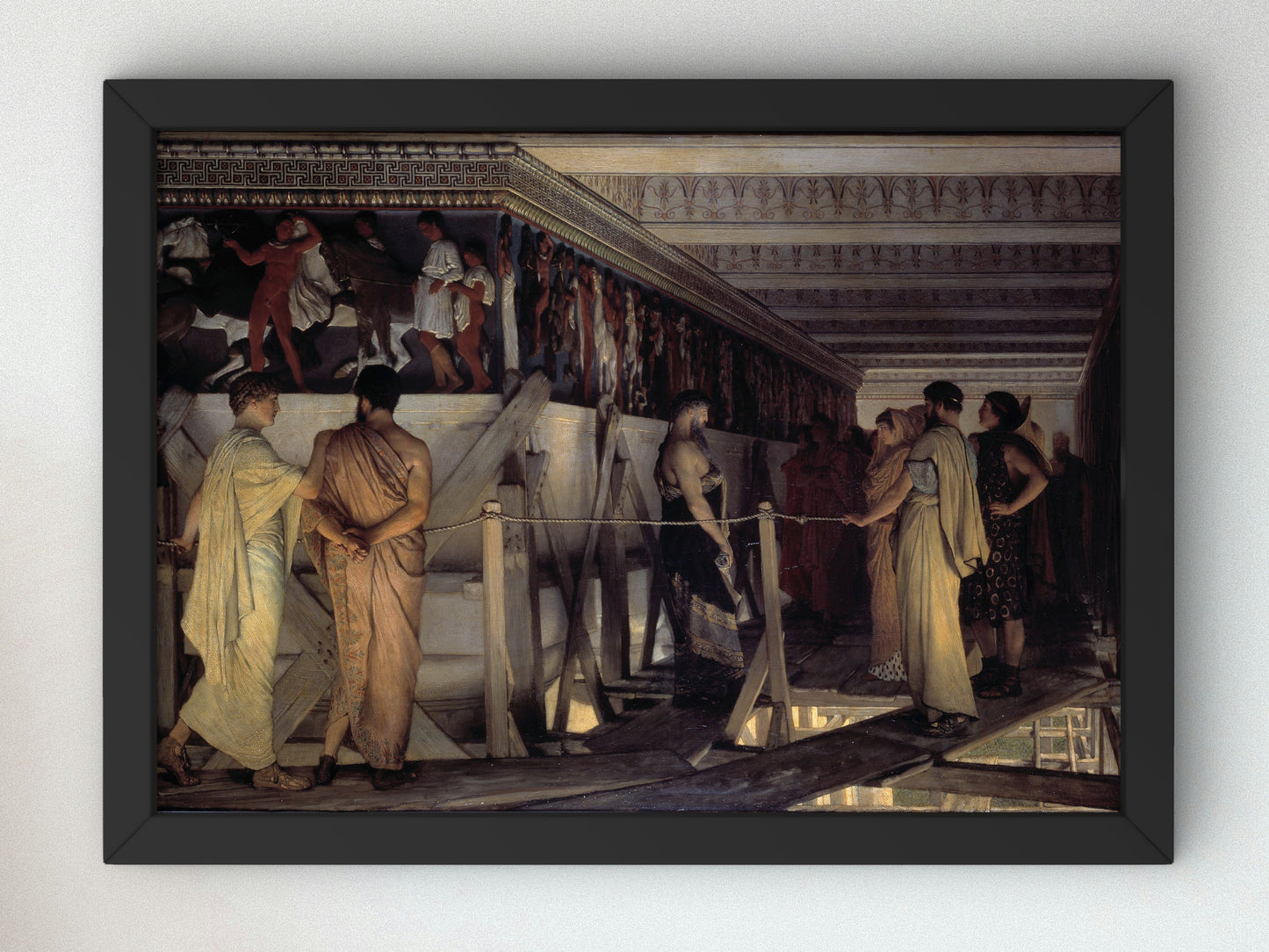 Pheidias and the Frieze of the Parthenon by Lawrence Alma Tadema 1868, Wall Art Print, Fine Art Reproduction, Museum Quality Decor, Poster