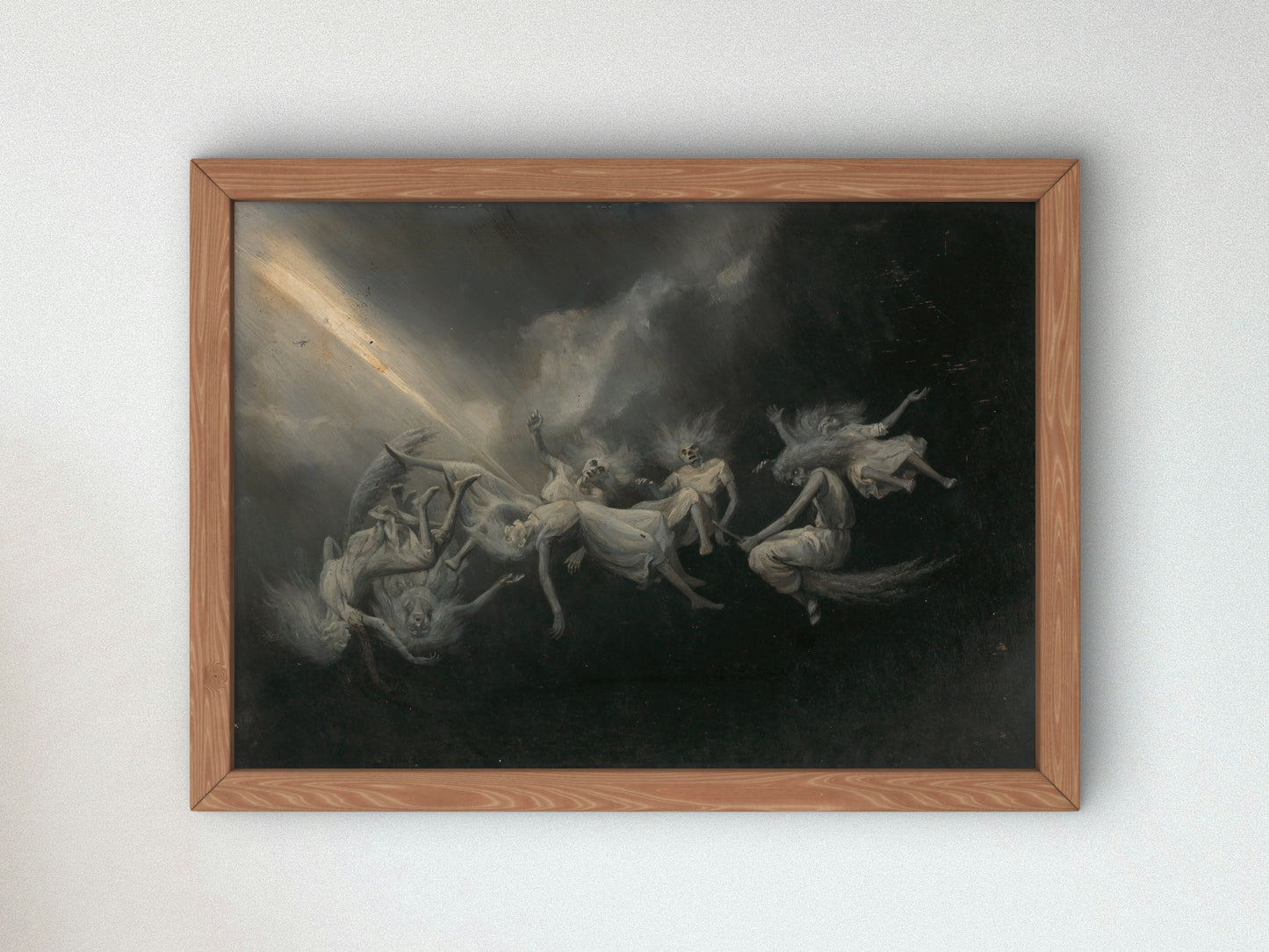 Lightning Struck a Flock of Witches by William Holbrook Beard, Wall Art Print, Fine Art Reproduction, Museum Quality Decor, Poster