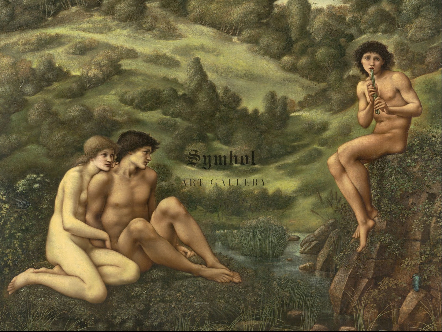 The Garden of Pan by Edward Burne Jones 1886, Wall Art Print, Fine Art Reproduction, Museum Quality Decor, Poster