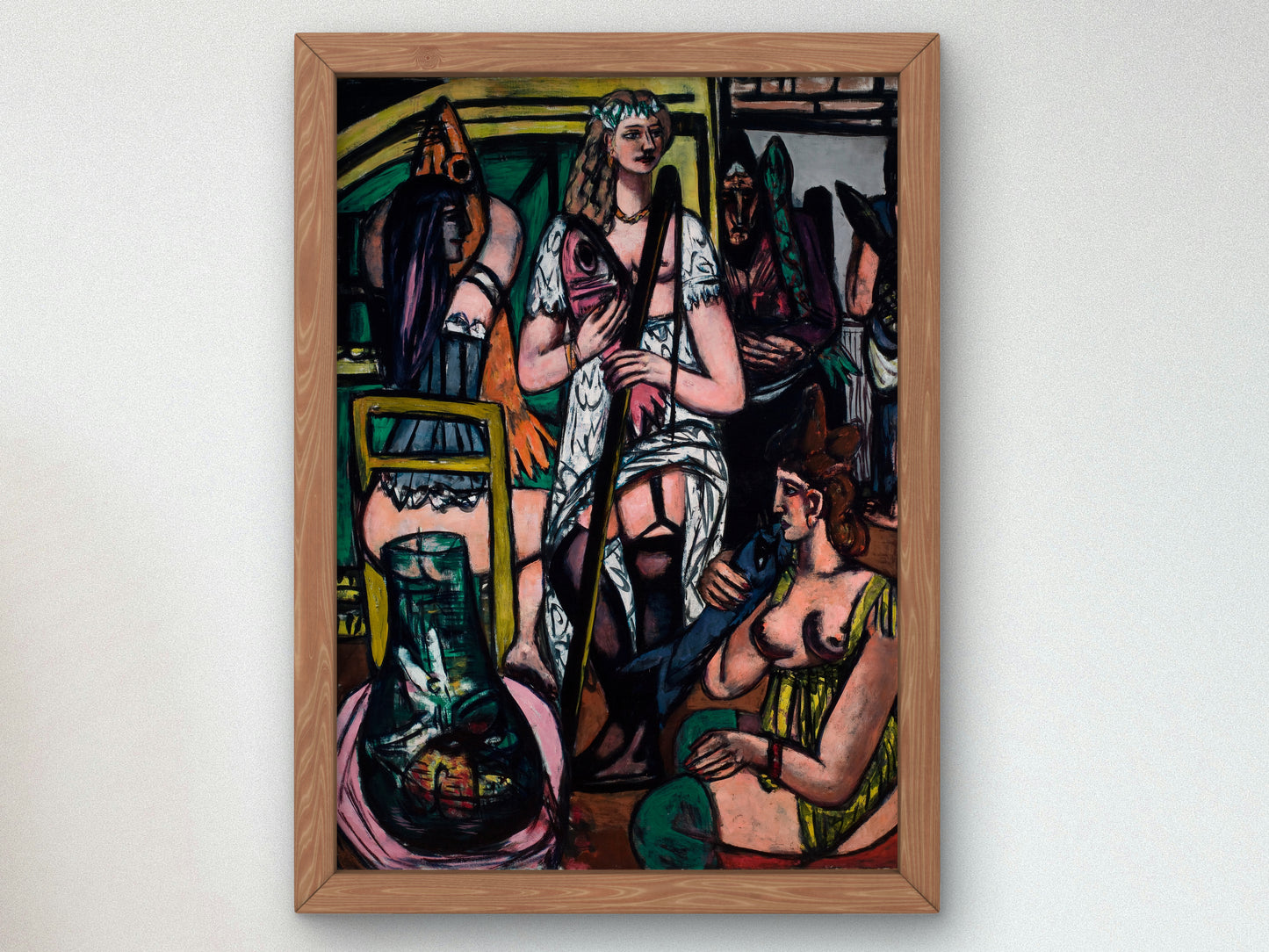 Fisherwomen by Max Beckmann 1948, Wall Art Print, Fine Art Reproduction, Museum Quality Decor, Poster