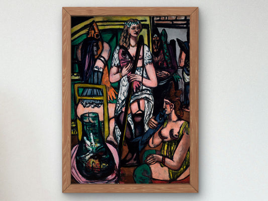 Fisherwomen by Max Beckmann 1948, Wall Art Print, Fine Art Reproduction, Museum Quality Decor, Poster
