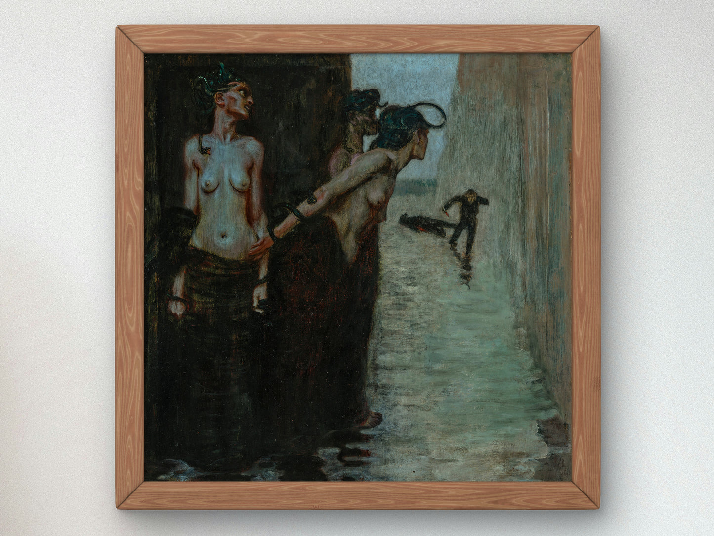 The Murderer by Franz von Stuck 1891, Wall Art Print, Fine Art Reproduction, Museum Quality Decor, Poster