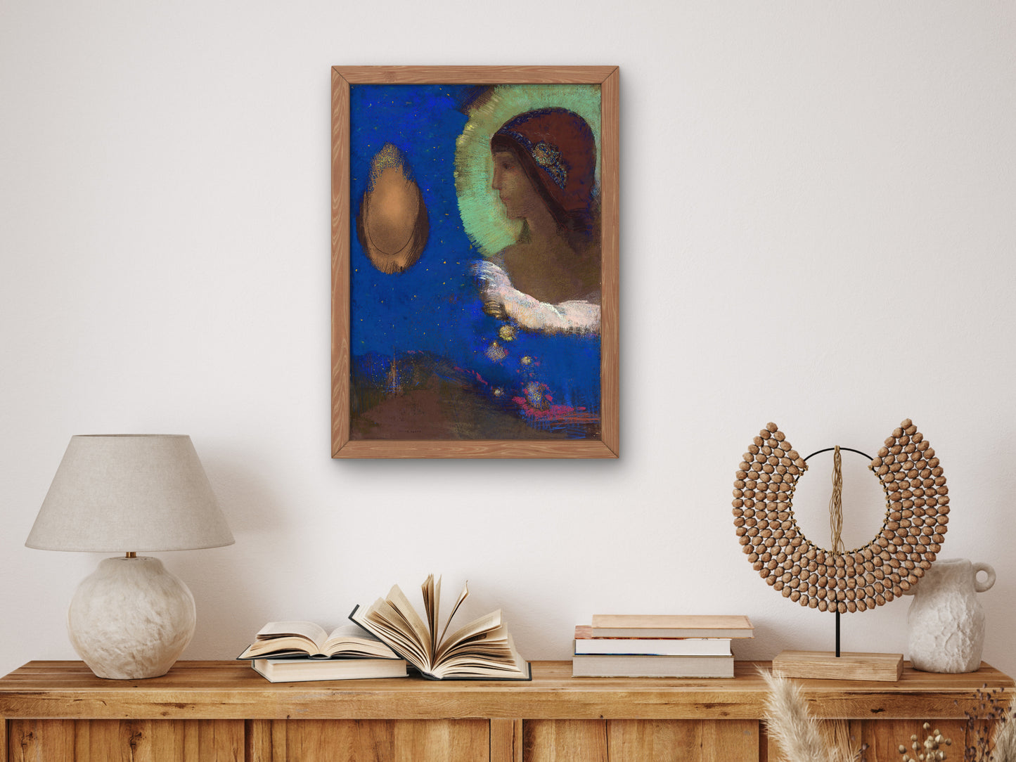 Sita by Odilon Redon 1890, Wall Art Print, Fine Art Reproduction, Museum Quality Decor, Poster