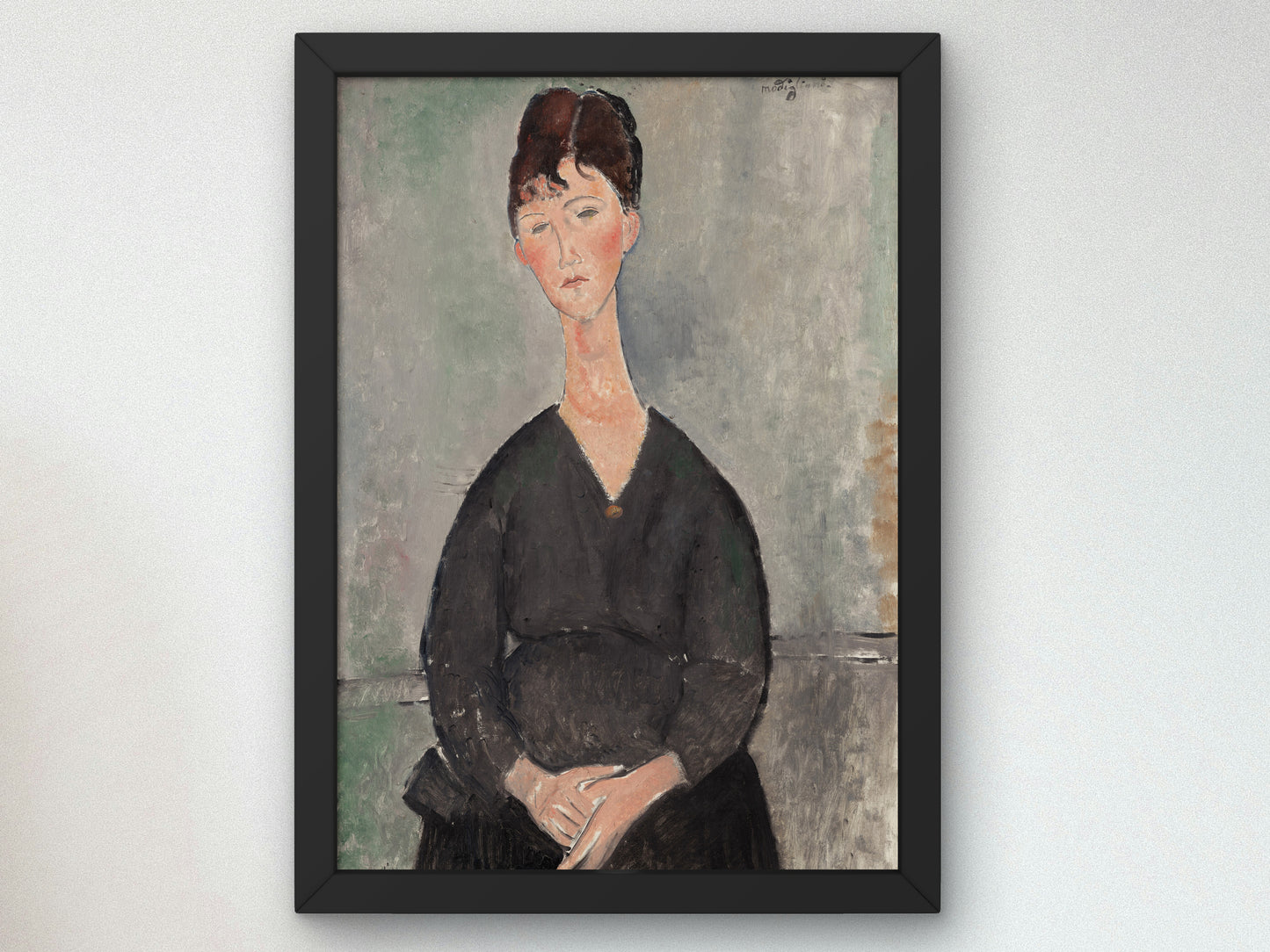 Café Singer by Amedeo Modigliani 1917, Wall Art Print, Fine Art Reproduction, Museum Quality Decor, Poster