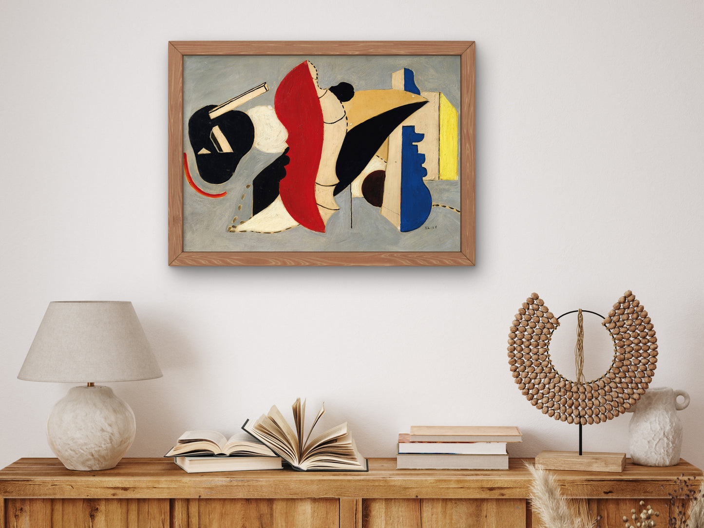 Red Seashell by Fernand Léger 1928, Wall Art Print, Fine Art Reproduction, Museum Quality Decor, Poster