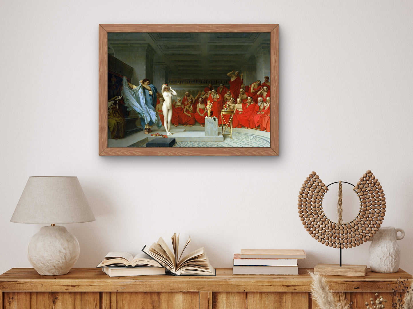Phryne Revealed before the Areopagus by Jean Léon Gérôme 1861, Wall Art Print, Fine Art Reproduction, Museum Quality Decor, Poster
