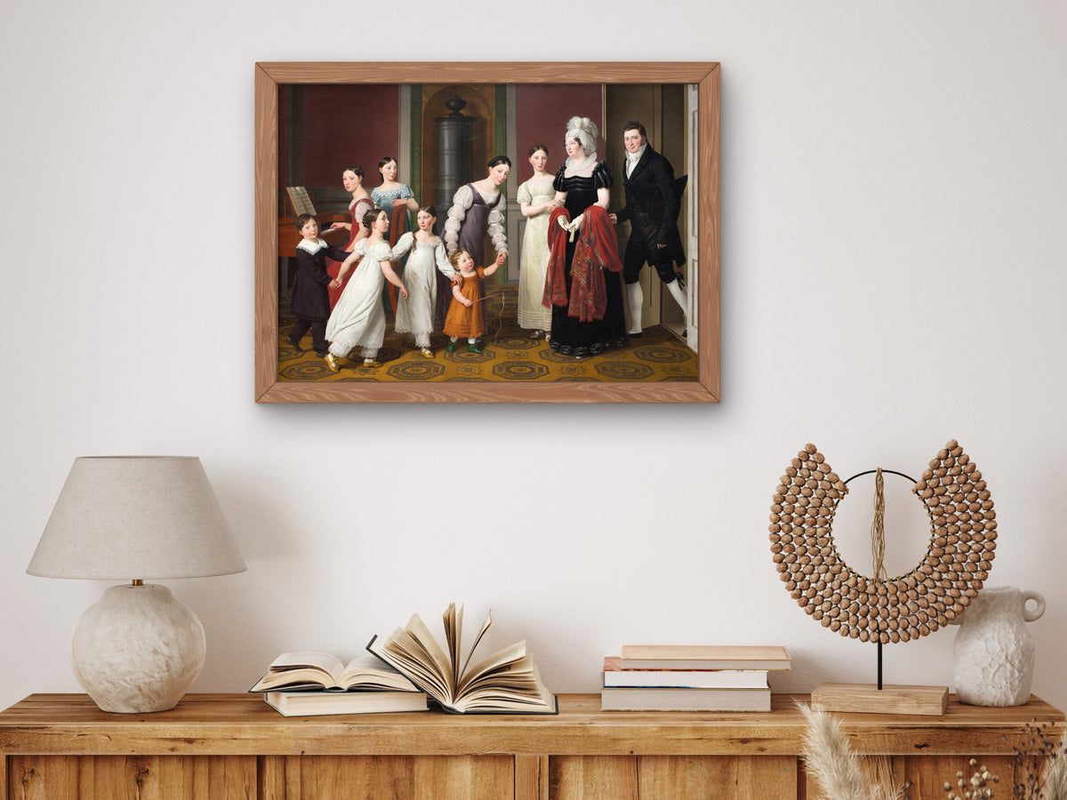The Nathanson Family by Christoffer Wilhelm Eckersberg 1818, Wall Art Print, Fine Art Reproduction, Museum Quality Decor, Poster