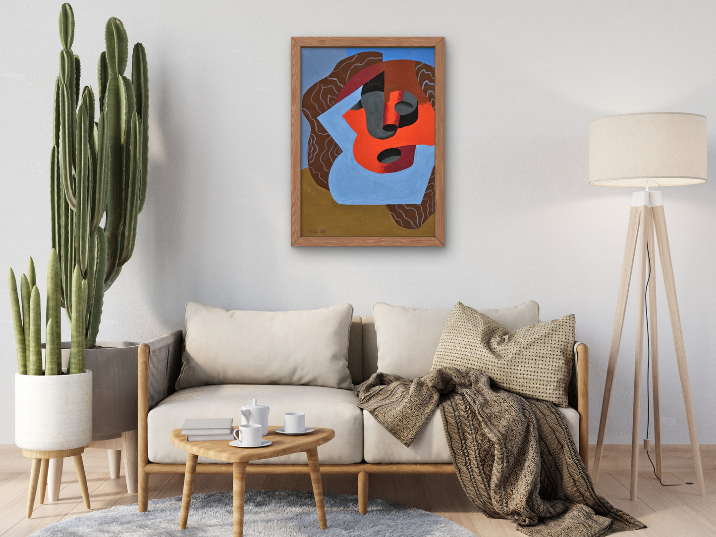Composition by Fillia, Wall Art Print, Fine Art Reproduction, Museum Quality Decor, Poster
