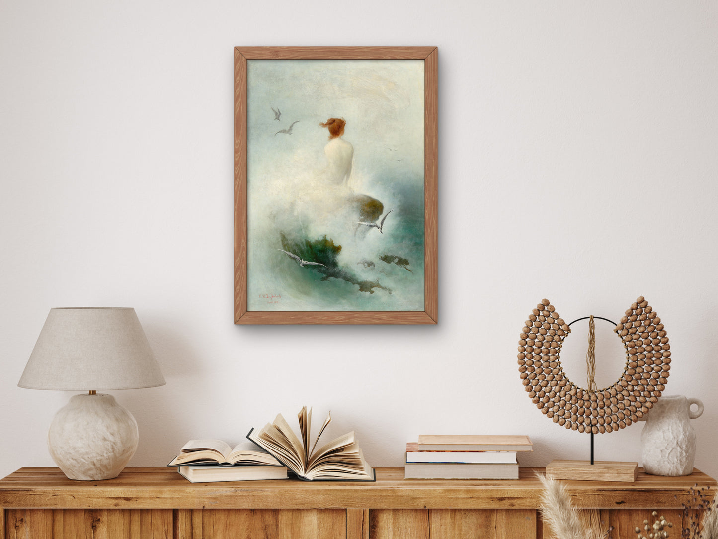 Question to the Stars by Karl Wilhelm Diefenbach 1901, Wall Art Print, Fine Art Reproduction, Museum Quality Decor, Poster