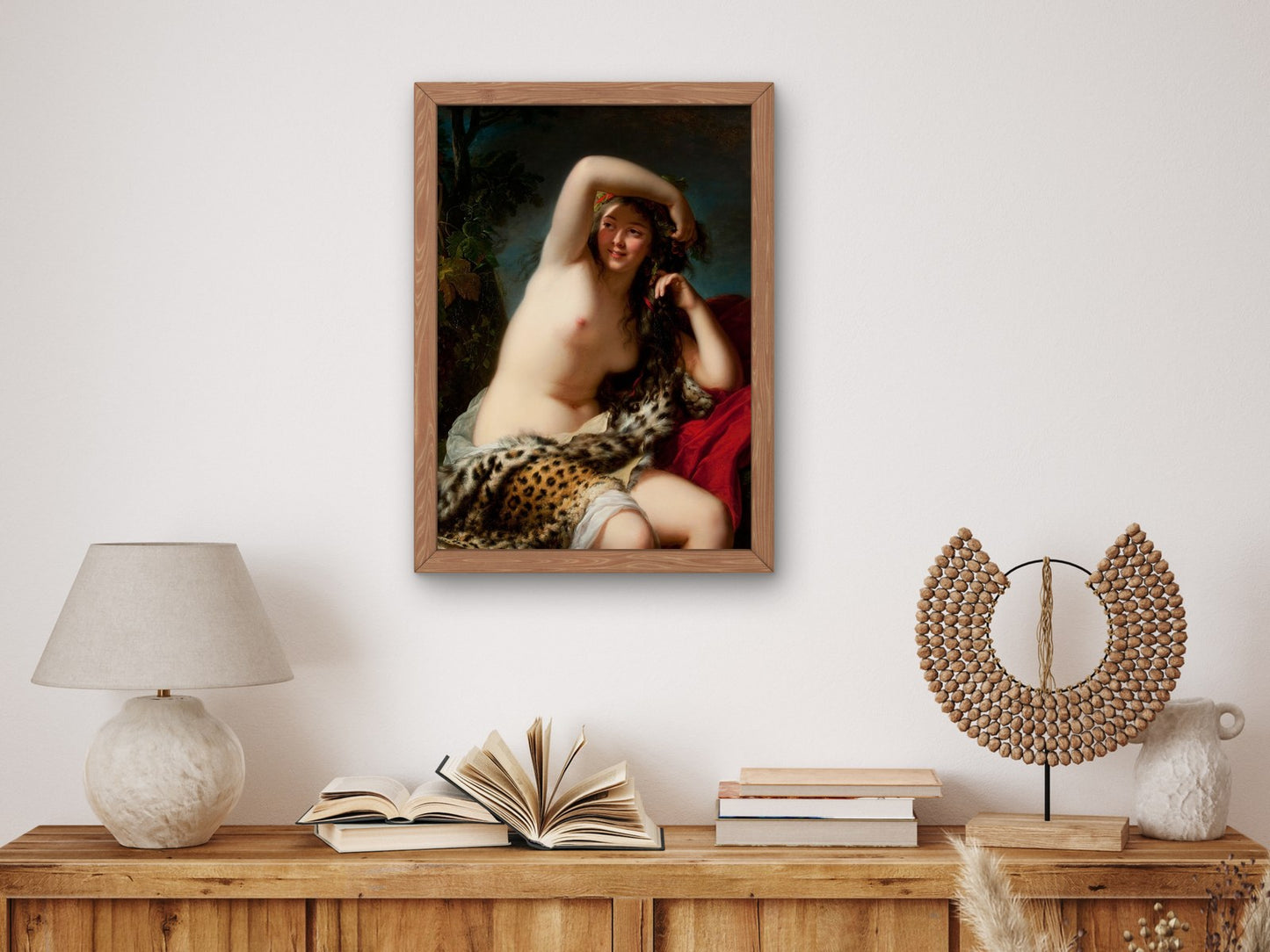 Bacchante by Élisabeth Vigée Le Brun 1785, Wall Art Print, Fine Art Reproduction, Museum Quality Decor, Poster