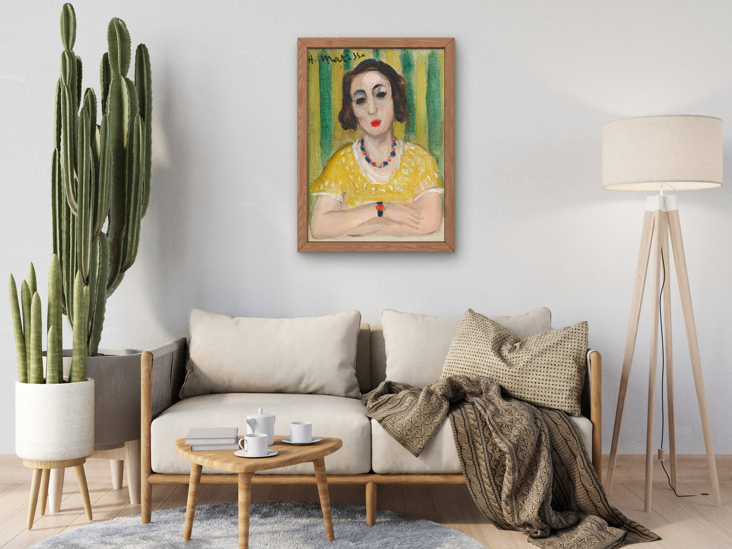 Henriette, Robe Jaune by Henri Matisse 1923, Wall Art Print, Fine Art Reproduction, Museum Quality Decor, Poster