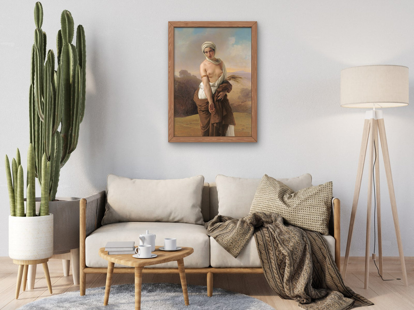 Ruth by Francesco Hayez 1835, Wall Art Print, Fine Art Reproduction, Museum Quality Decor, Poster