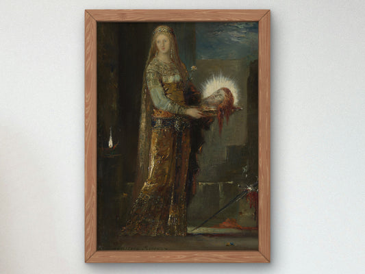 Salome with the Head of John the Baptist by Gustave Moreau 1876, Wall Art Print, Fine Art Reproduction, Museum Quality Decor, Poster
