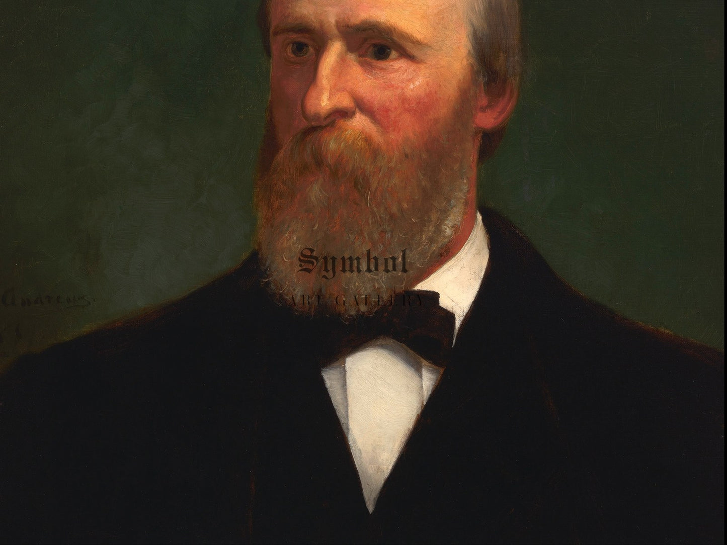 Portrait of Rutherford B. Hayes by Eliphalet Frazer Andrews 1881, Wall Art Print, Fine Art Reproduction, Museum Quality Decor, Poster