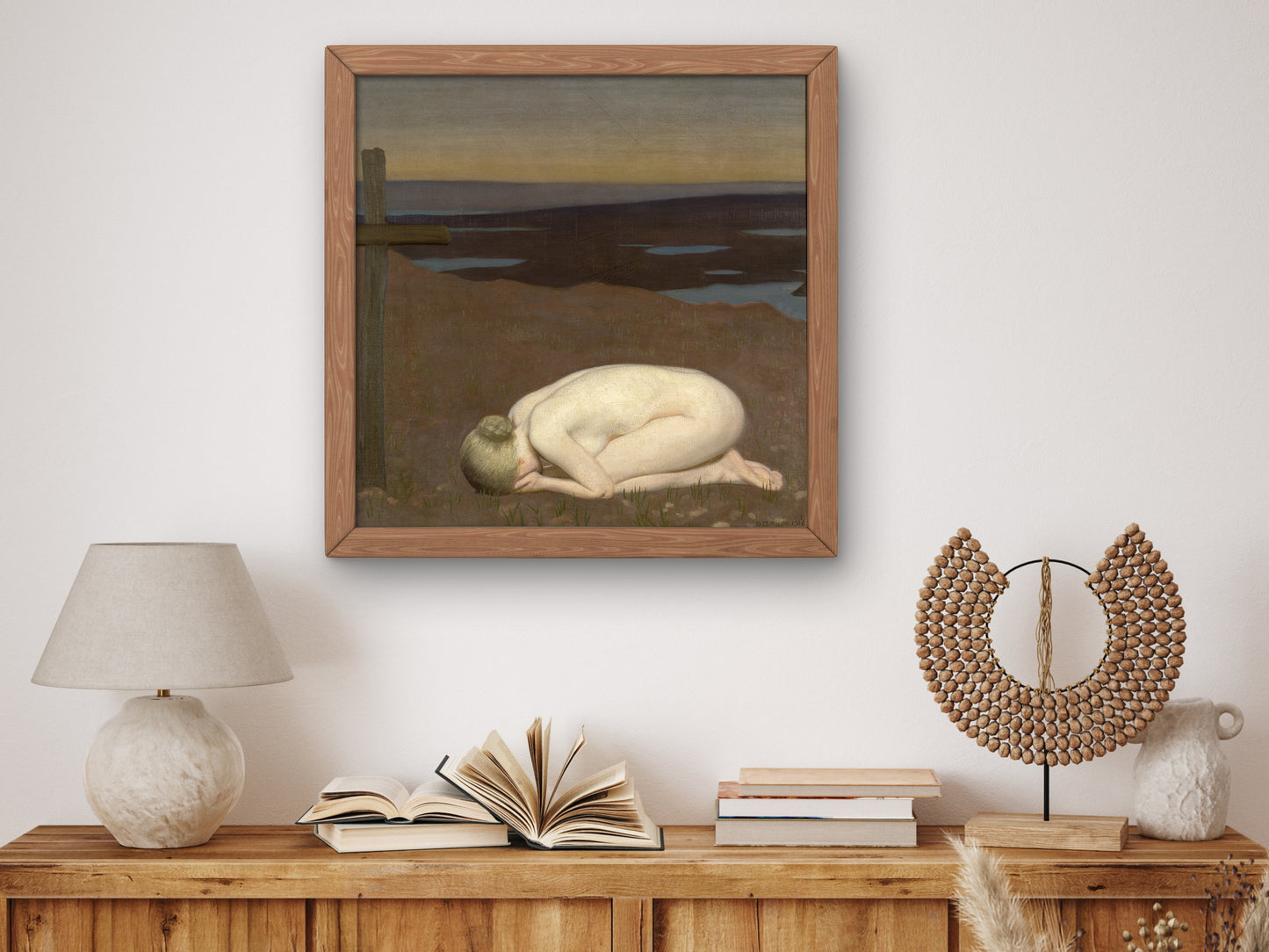 Youth Mourning by George Clausen 1916, Wall Art Print, Fine Art Reproduction, Museum Quality Decor, Poster