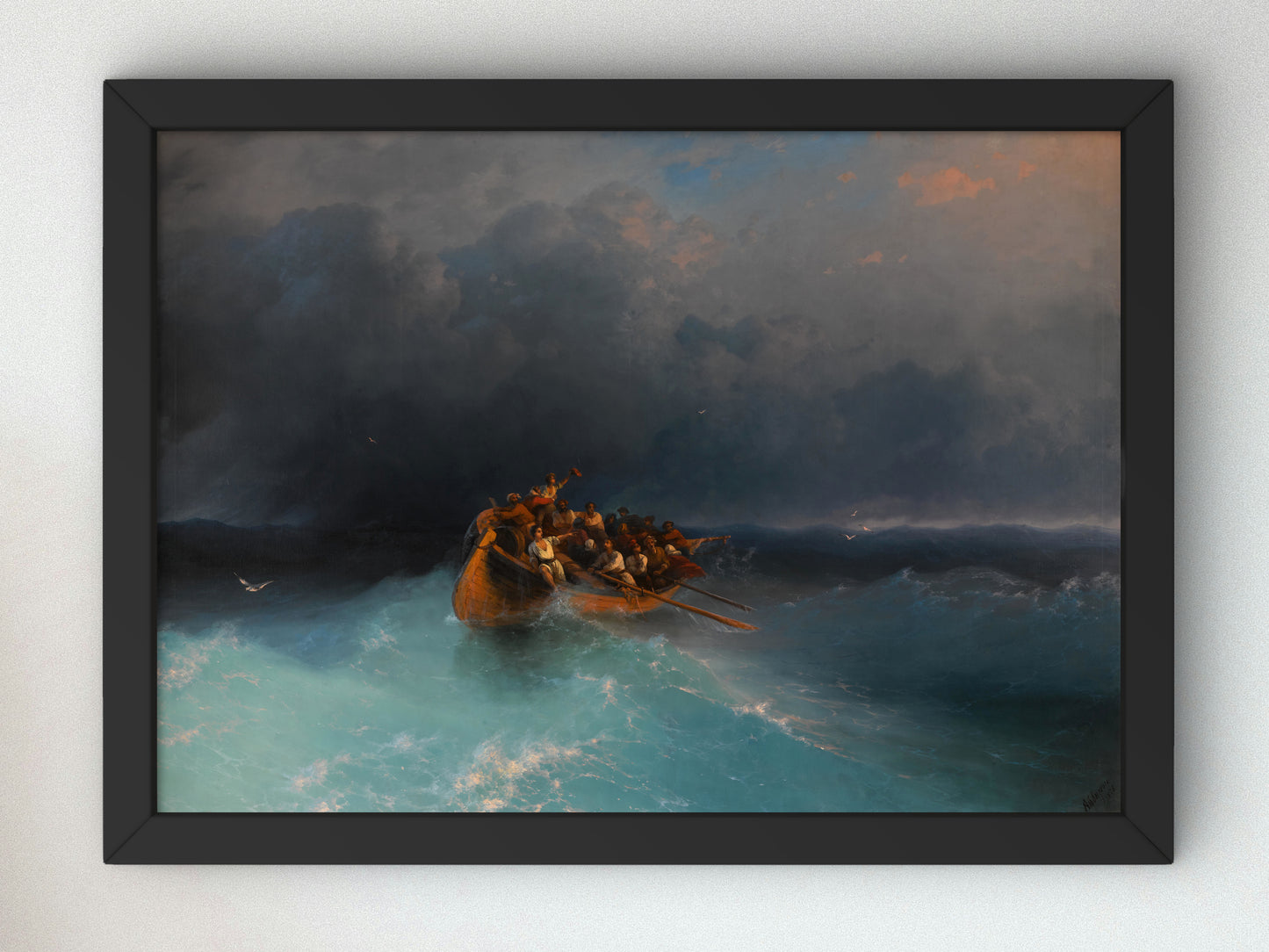 The Survivors by Ivan Aivazovsky 1878, Wall Art Print, Fine Art Reproduction, Museum Quality Decor, Poster
