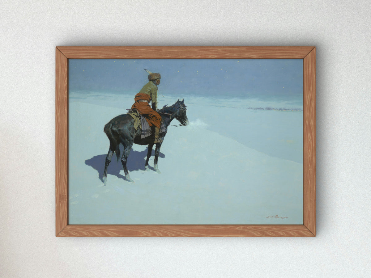 Friends or Foes by Frederic Remington 1902, Wall Art Print, Fine Art Reproduction, Museum Quality Decor, Poster