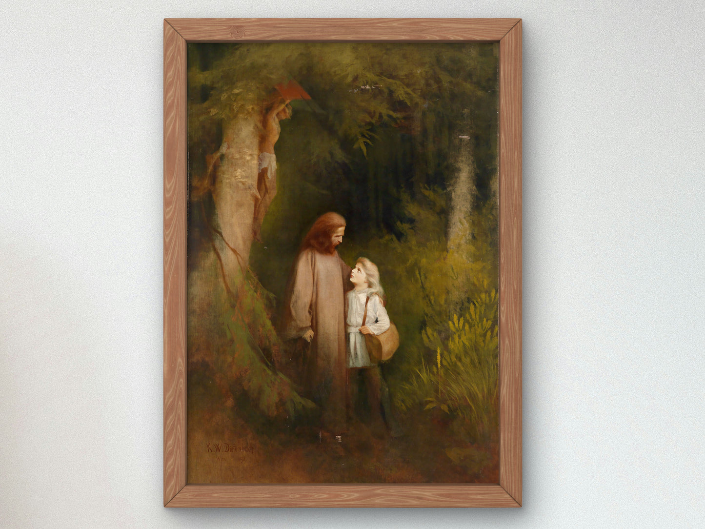 Farewell by Karl Wilhelm Diefenbach 1892, Wall Art Print, Fine Art Reproduction, Museum Quality Decor, Poster