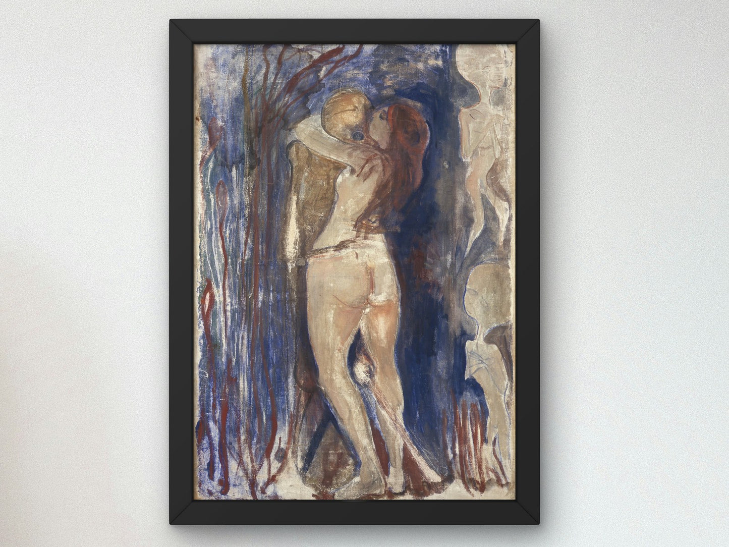 Death and Life by Edvard Munch 1894, Wall Art Print, Fine Art Reproduction, Museum Quality Decor, Poster
