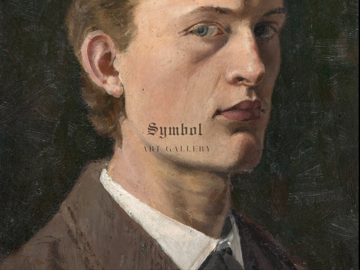 Self Portrait by Edvard Munch 1882, Wall Art Print, Fine Art Reproduction, Museum Quality Decor, Poster