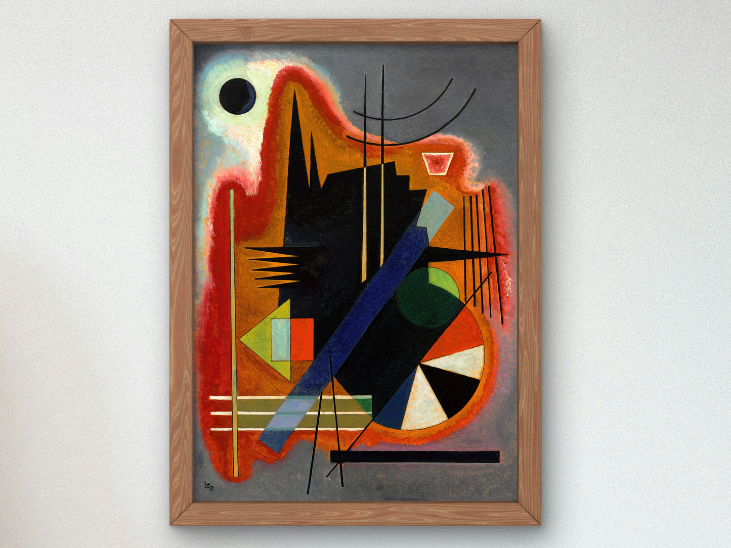 Einige Spitzen by Wassily Kandinsky 1925, Wall Art Print, Fine Art Reproduction, Museum Quality Decor, Poster