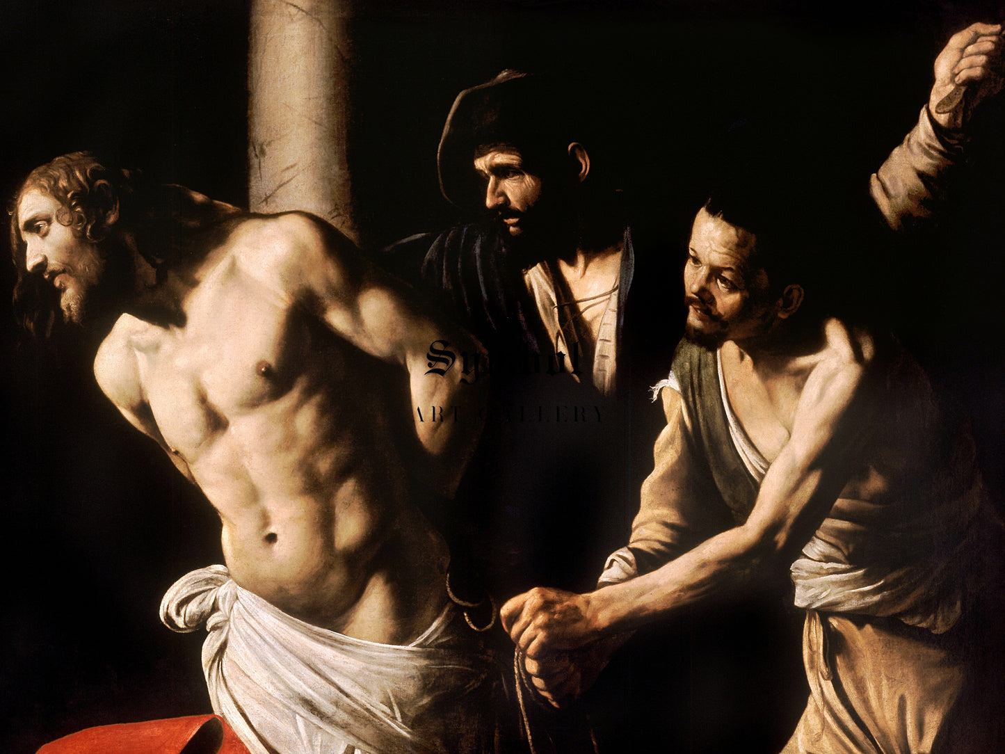 Christ at the Column by Caravaggio 1607, Wall Art Print, Fine Art Reproduction, Museum Quality Decor, Poster