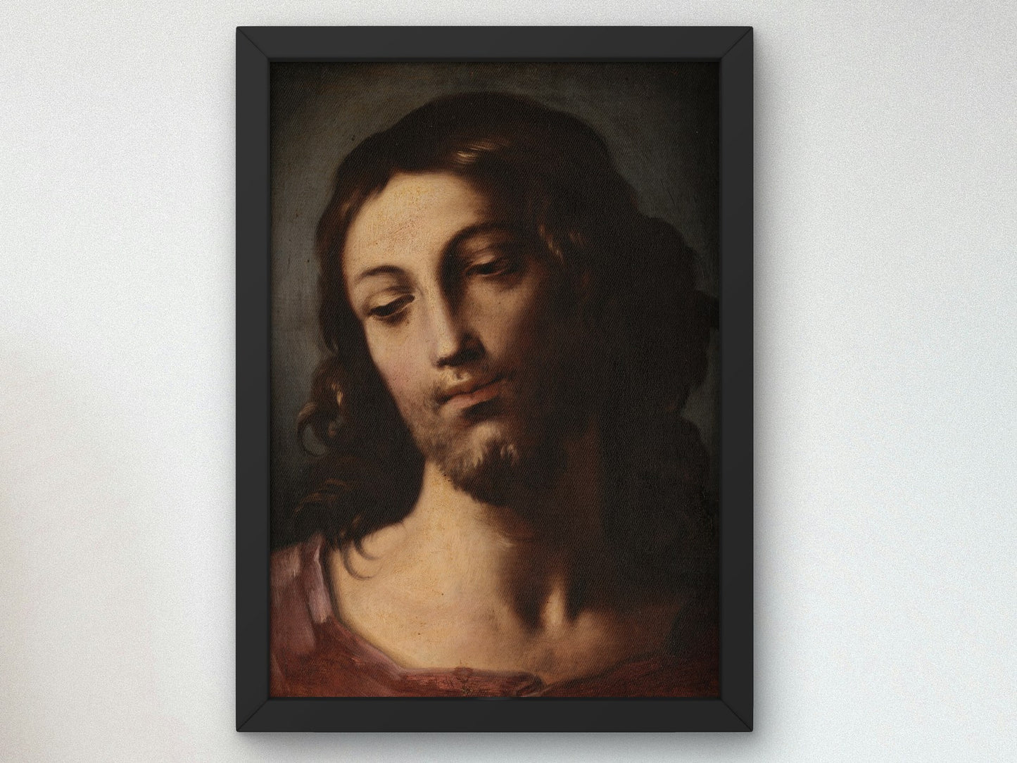 Head of Young Christ by Elisabetta Sirani 1655, Wall Art Print, Fine Art Reproduction, Museum Quality Decor, Poster
