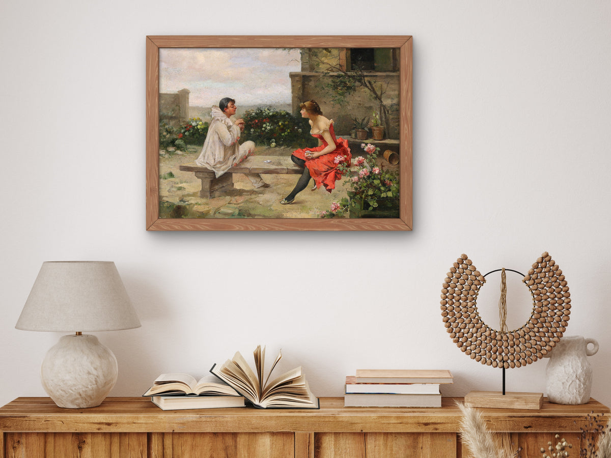 The Card Game by Enrique Miralles Darmanin, Wall Art Print, Fine Art Reproduction, Museum Quality Decor, Poster
