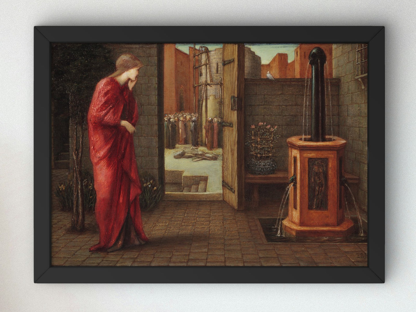 Danae Watching the Building of the Brazen Tower by Edward Burne Jones 1872, Wall Art Print, Fine Art Reproduction, Museum Quality Decor