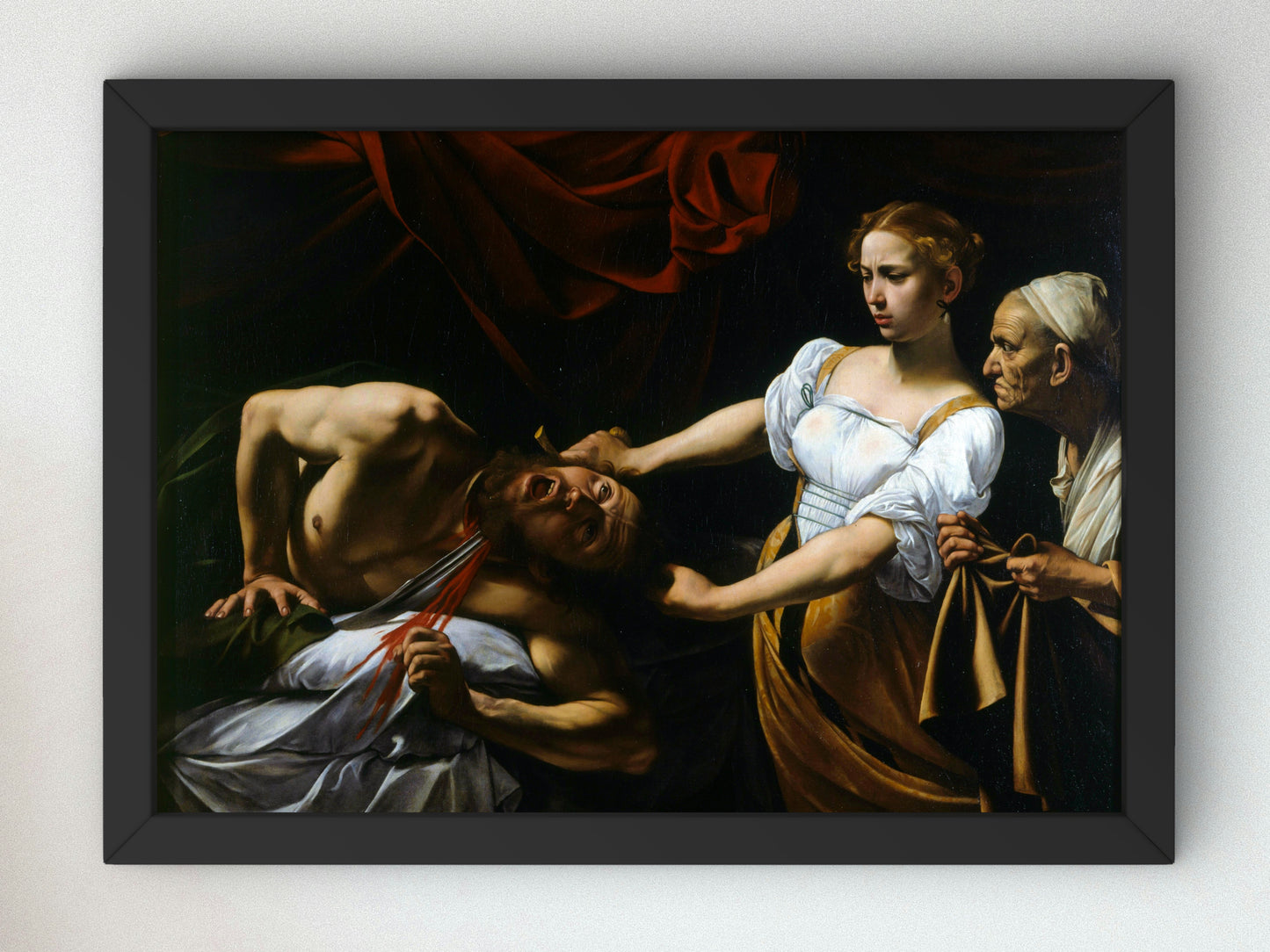 Judith Beheading Holofernes by Caravaggio 1599, Wall Art Print, Fine Art Reproduction, Museum Quality Decor, Poster