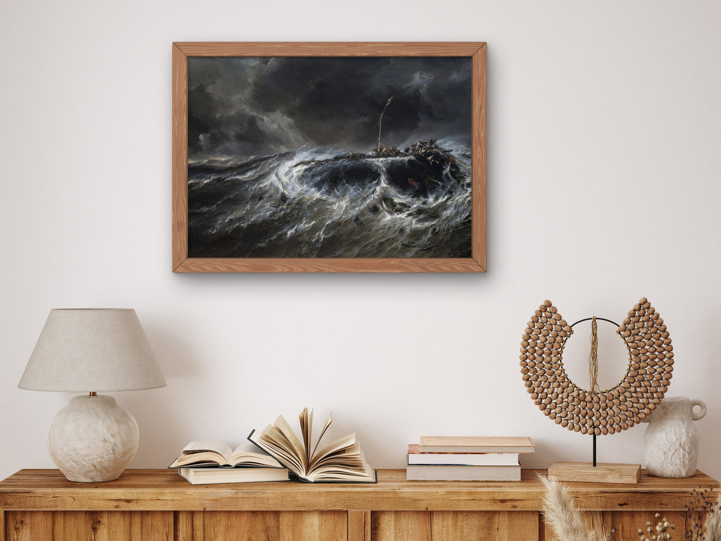 Wreck of the Three Masted Emily by Eugène Isabey 1865, Wall Art Print, Fine Art Reproduction, Museum Quality Decor, Poster