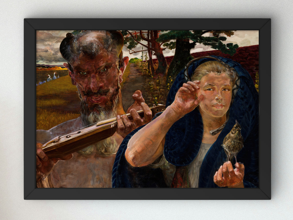 Autumn Song by Jacek Malczewski 1906, Wall Art Print, Fine Art Reproduction, Museum Quality Decor, Poster