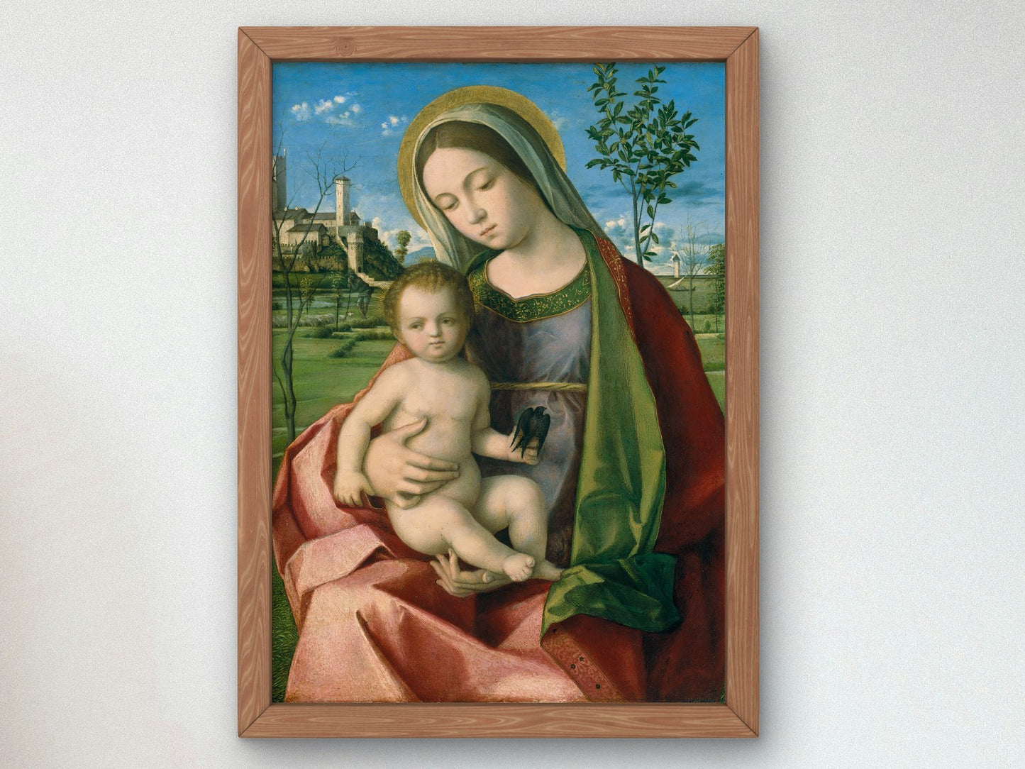 Madonna and Child by Giovanni Bellini 1510, Wall Art Print, Fine Art Reproduction, Museum Quality Decor, Poster