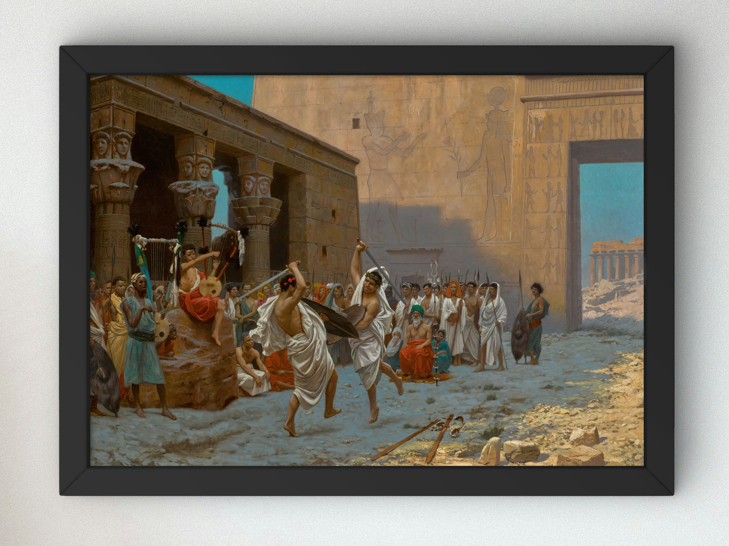 The Pyrrhic Dance by Jean Léon Gérôme 1884, Wall Art Print, Fine Art Reproduction, Museum Quality Decor, Poster