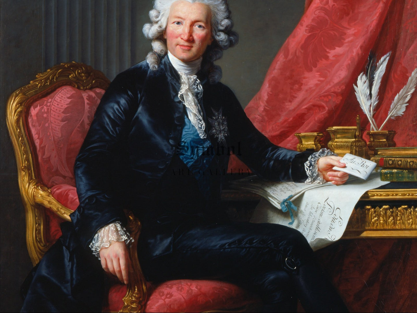 Portrait of Charles Alexandre de Calonne by Élisabeth Vigée Le Brun 1784, Wall Art Print, Fine Art Reproduction, Museum Quality Decor