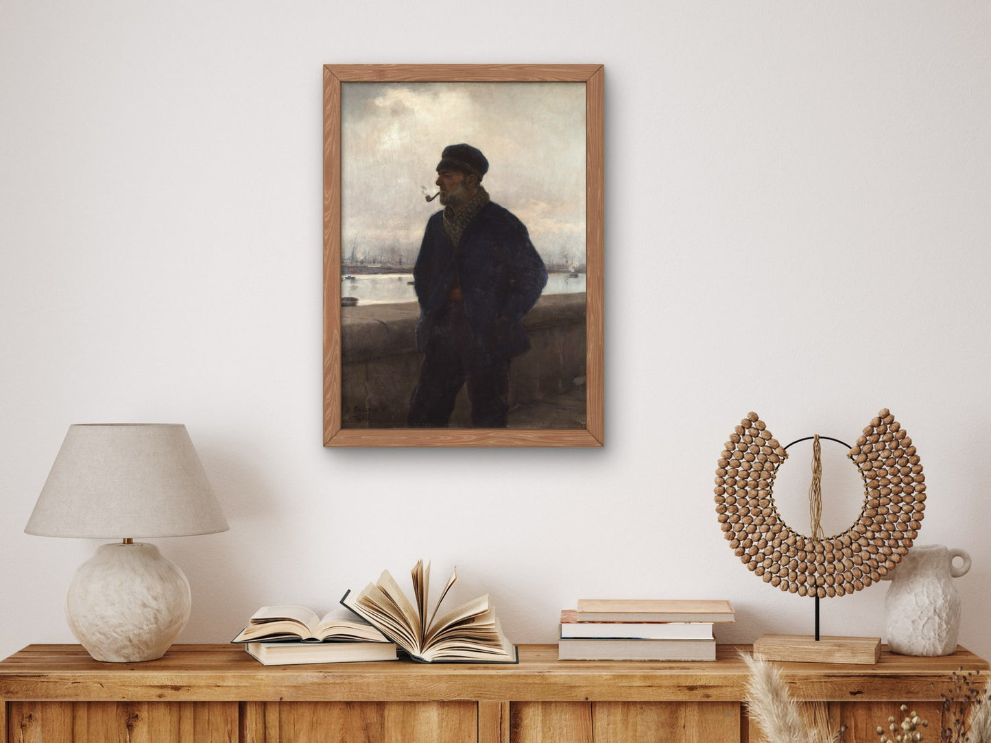 Portrait of a Barceloneta Cooper by Dionisio Baixeras Verdaguer 1890, Wall Art Print, Fine Art Reproduction, Museum Quality Decor, Poster