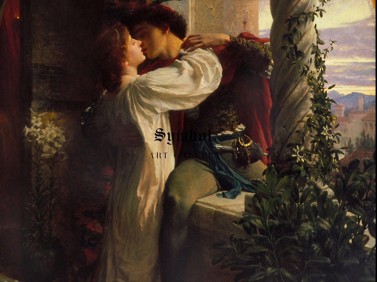 Romeo and Juliet by Frank Bernard Dicksee 1884, Wall Art Print, Fine Art Reproduction, Museum Quality Decor, Poster