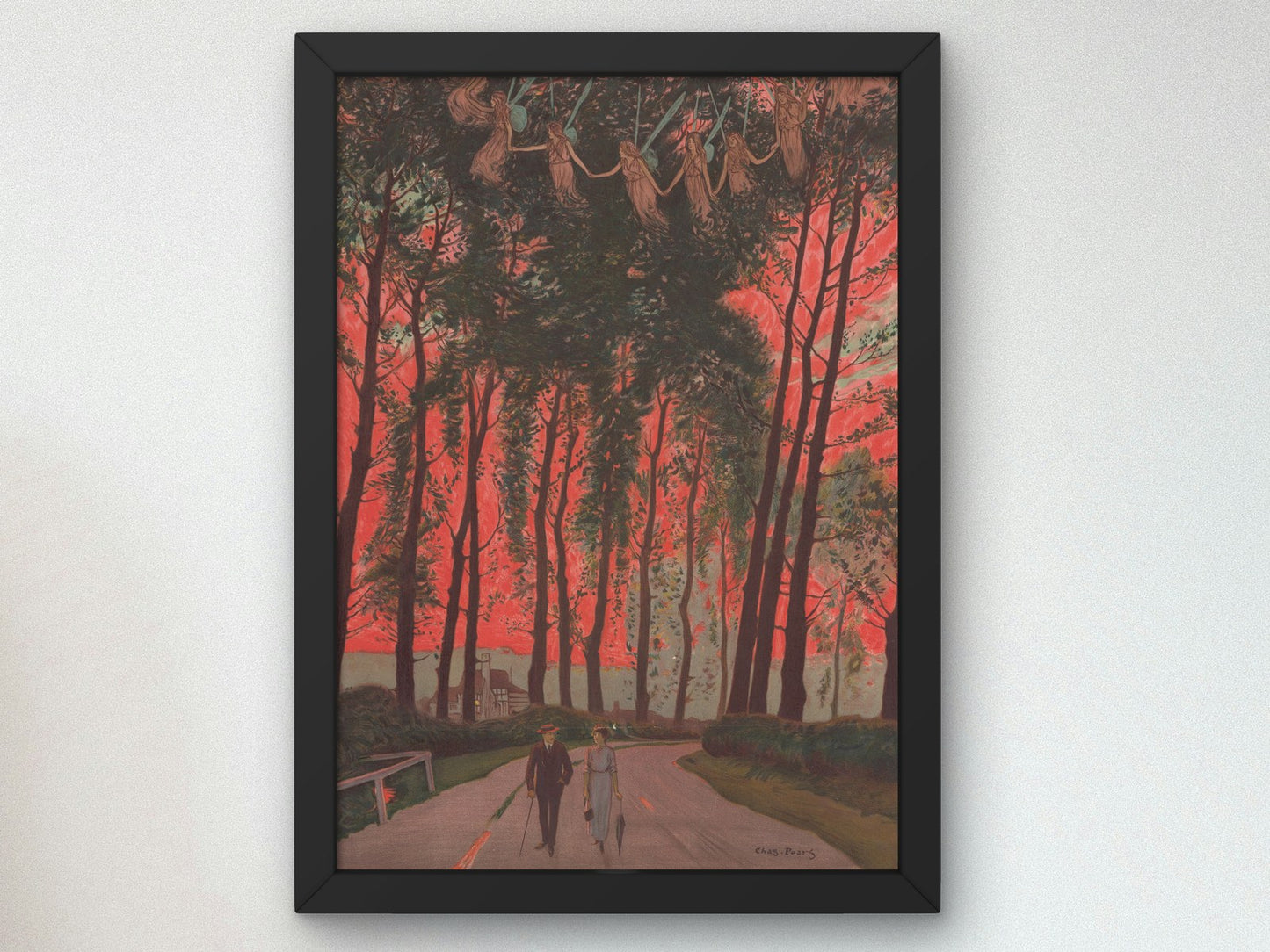 Eastcote by District Railway by Charles Pears 1913, Wall Art Print, Fine Art Reproduction, Museum Quality Decor, Poster