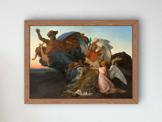 The Death of Moses by Alexandre Cabanel 1850, Wall Art Print, Fine Art Reproduction, Museum Quality Decor, Poster