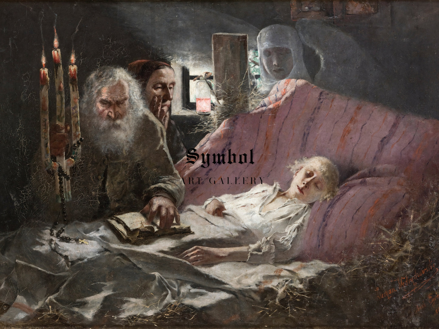 Quack Doctor by Lucjan Wędrychowski 1895, Wall Art Print, Fine Art Reproduction, Museum Quality Decor, Poster