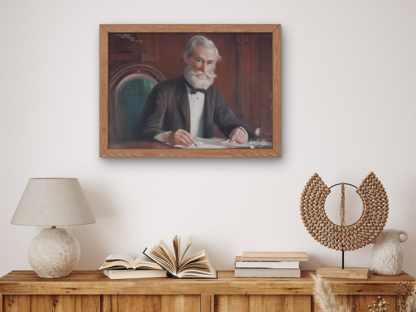 Portrait of a Gentleman by Ben Pittman 1893, Wall Art Print, Fine Art Reproduction, Museum Quality Decor, Poster
